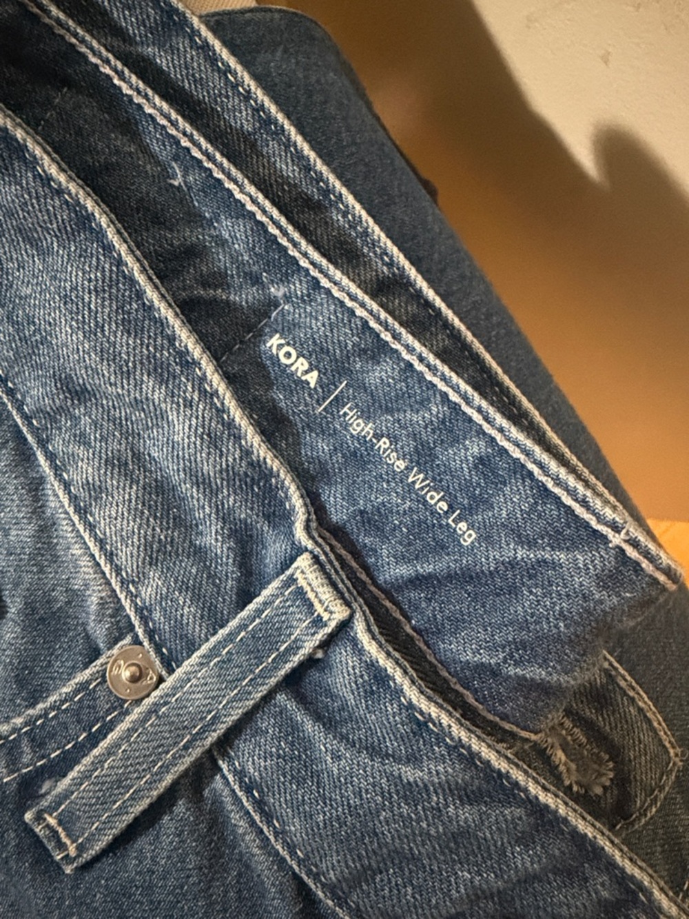 AG Adriano Goldschmied Kora High-Rise Wide Leg Jeans - Light Blue Denim